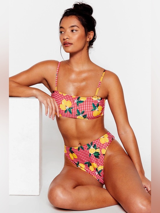 Nasty Gal Other - Nasty Gal Gingham Bikini Set